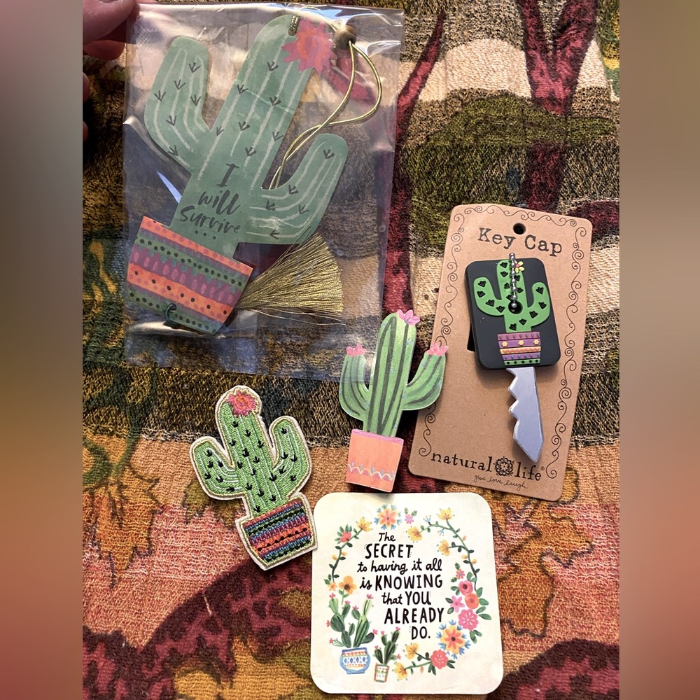 Natural Life CACTUS Happy Box Contents!! All brand new, unpacked for pics only.
